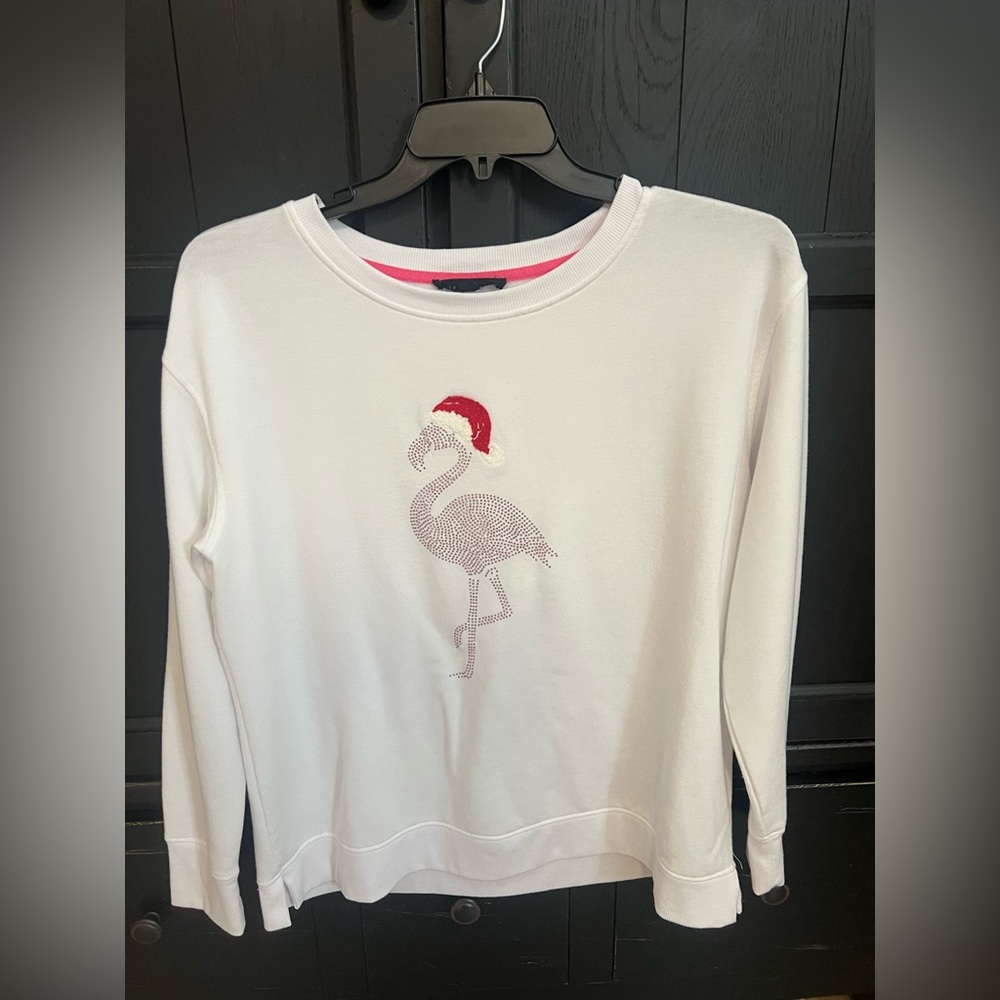 Women's White Flamingo top